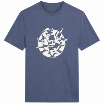 Blue Casual Graphic T-Shirt