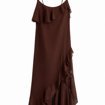 Elegant Black Midi Wrap Dress