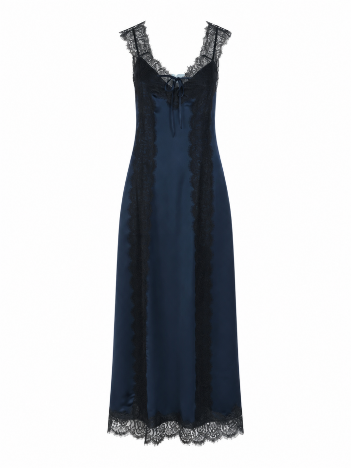 Blue Floral Maxi Dress